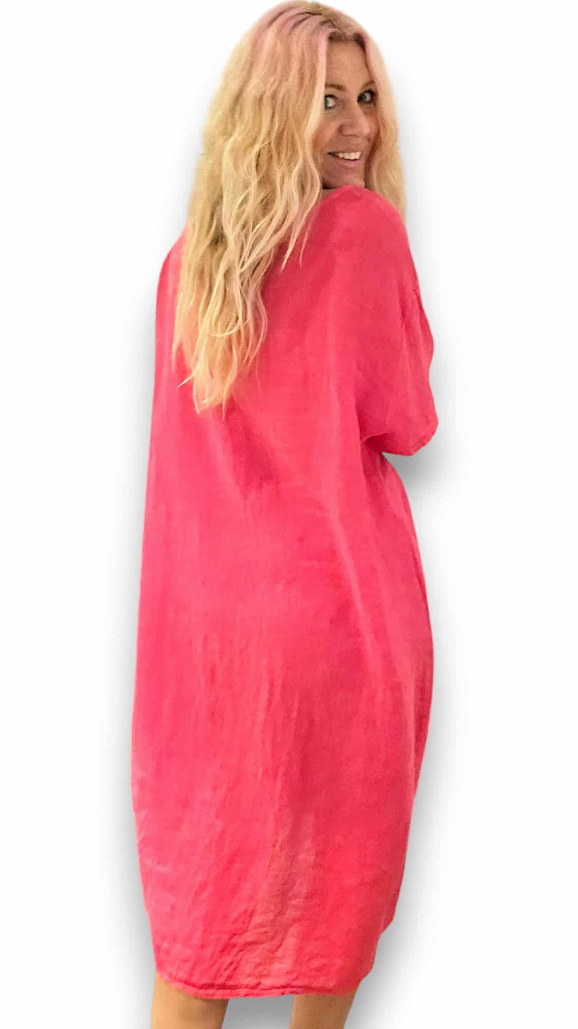 Lipstick Plain Easy Peasy T-Shape Dress