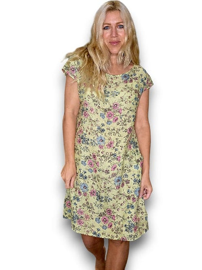 Lime Graphic Bloom Kennedy Dress