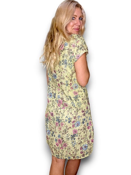Lime Graphic Bloom Kennedy Dress