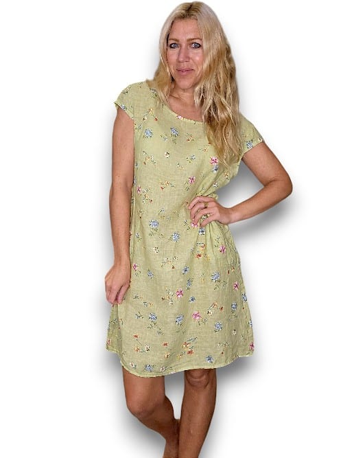 Lime Windy Bloom Kennedy Dress