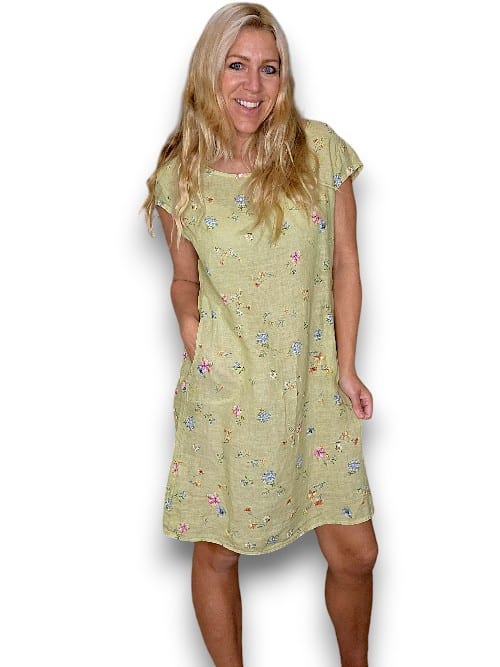 Lime Windy Bloom Kennedy Dress