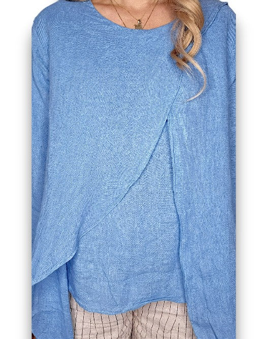 Sky Blue Layer Top