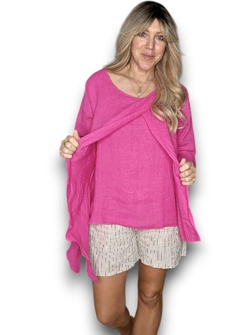 Hot Pink Layer Top