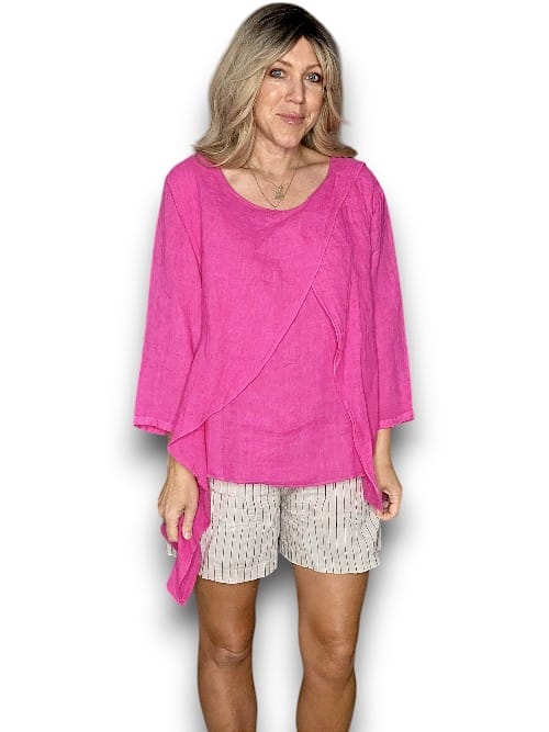 Hot Pink Layer Top