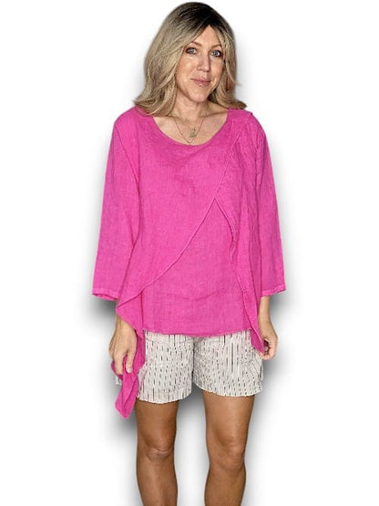 Hot Pink Layer Top