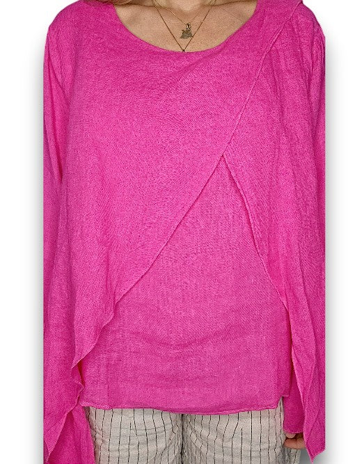Hot Pink Layer Top