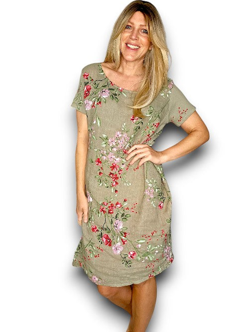 Mocha Lingonberry Jungle Dress