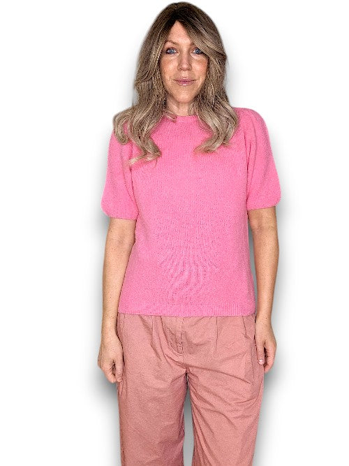 Pink Babydoll Pouf Sweater