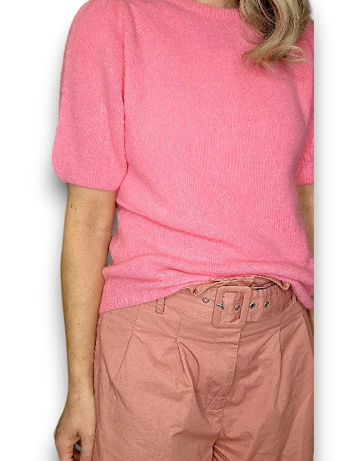 Pink Babydoll Pouf Sweater