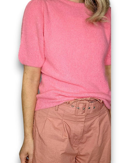 Pink Babydoll Pouf Sweater