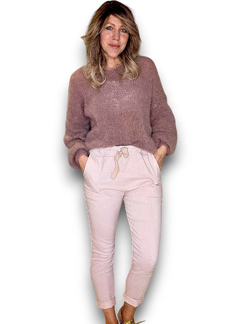 Baby Pink Plain Pants