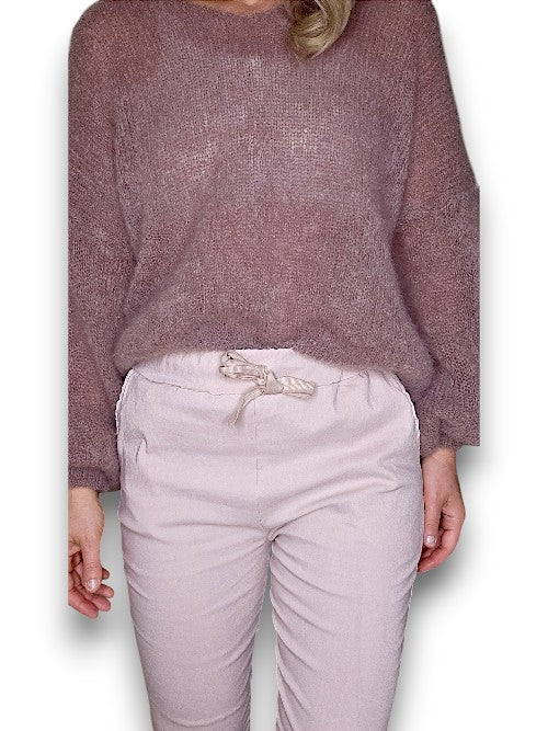 Baby Pink Plain Pants