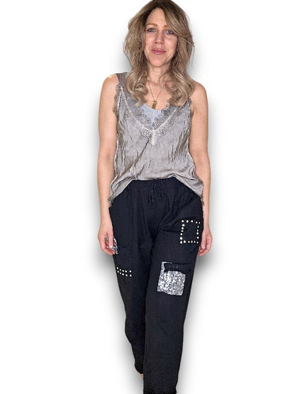 Black Diamond Pkt Linen/Cotton Pant