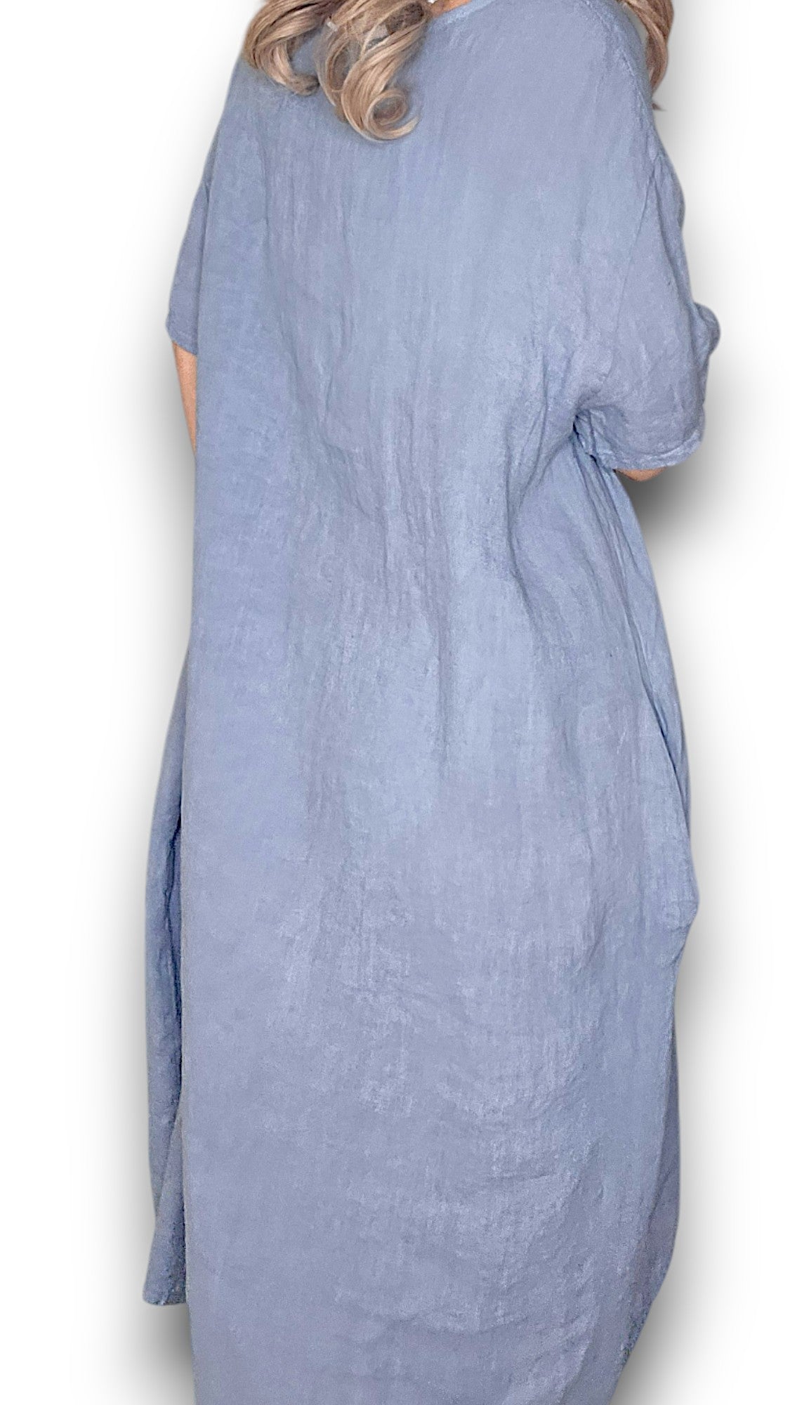 Petrol Plain Easy Peasy T-Shape Dress