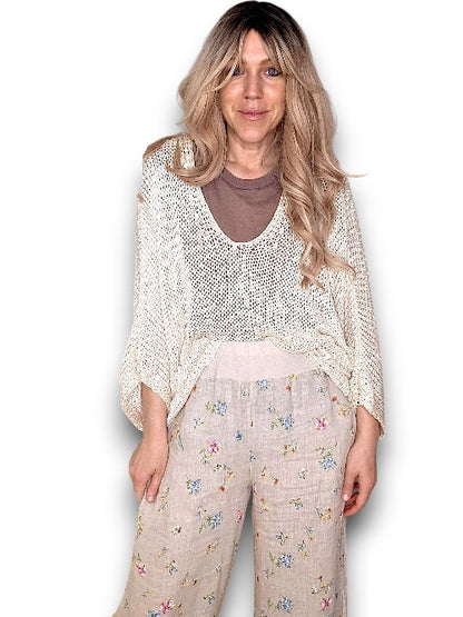 Vanilla Bat Sleeve Knit