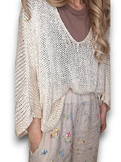 Vanilla Bat Sleeve Knit