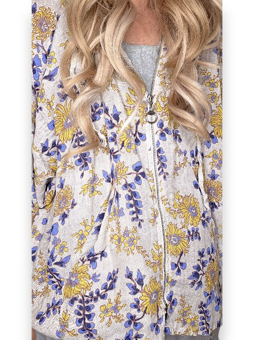 Beige Retro Butterscotch Hoodie Jkt