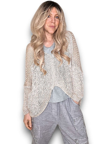 Beige Front Row knit