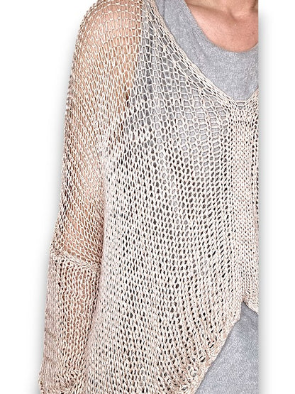 Beige Front Row knit