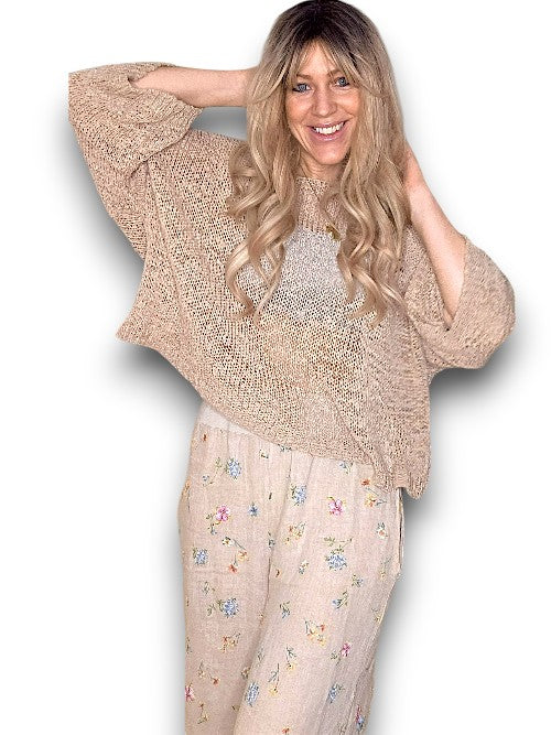 Mocha Boat Neck Knit