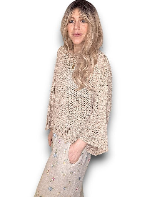 Mocha Boat Neck Knit