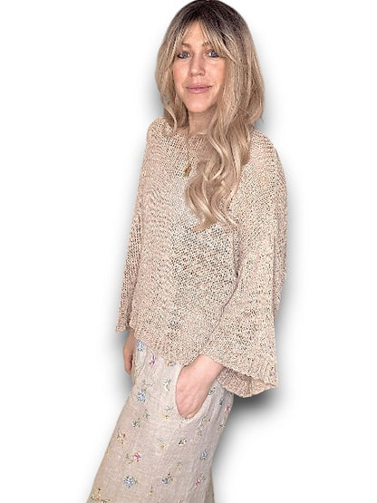 Mocha Boat Neck Knit