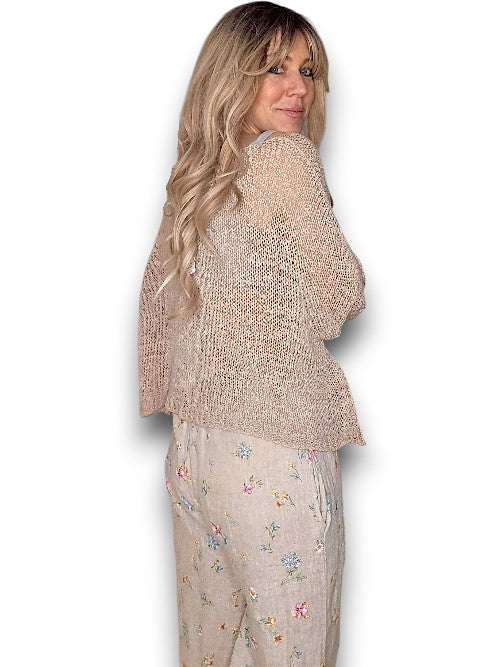 Mocha Boat Neck Knit