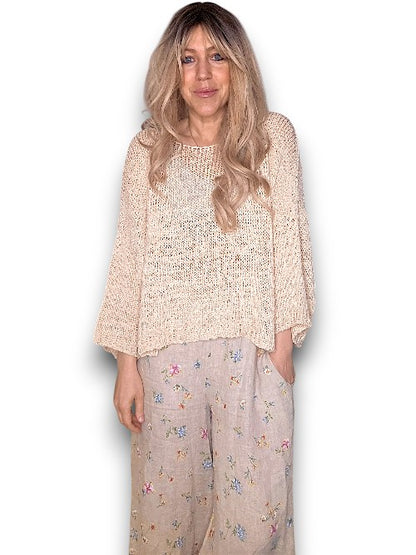 Oat Boat Neck Knit