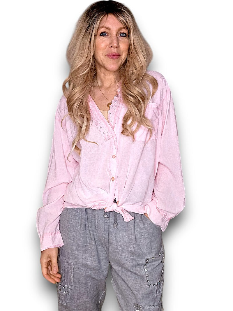 Bubblegum Pink Dylan Shirt