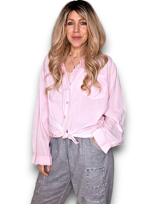 Bubblegum Pink Dylan Shirt