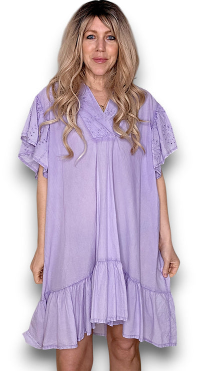 Lavender Frill Dress