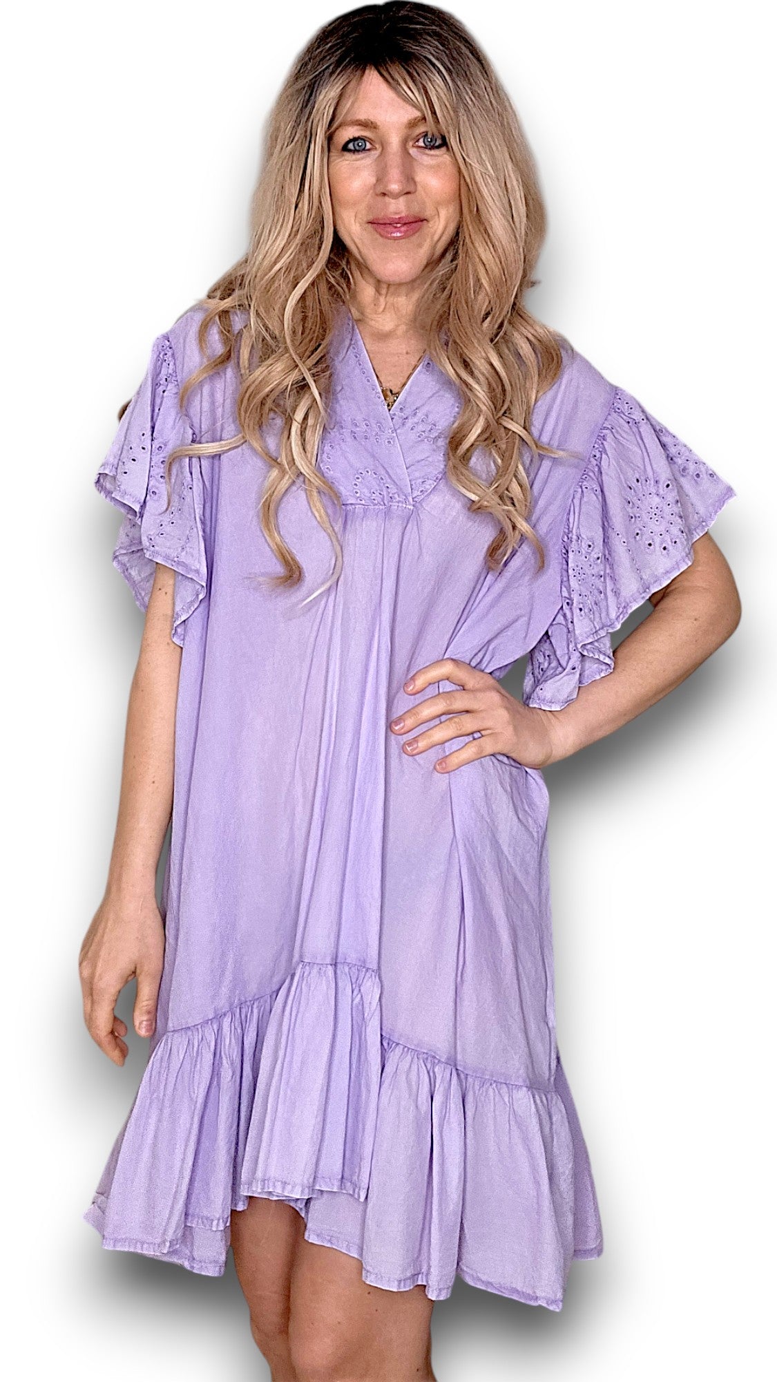 Lavender Frill Dress