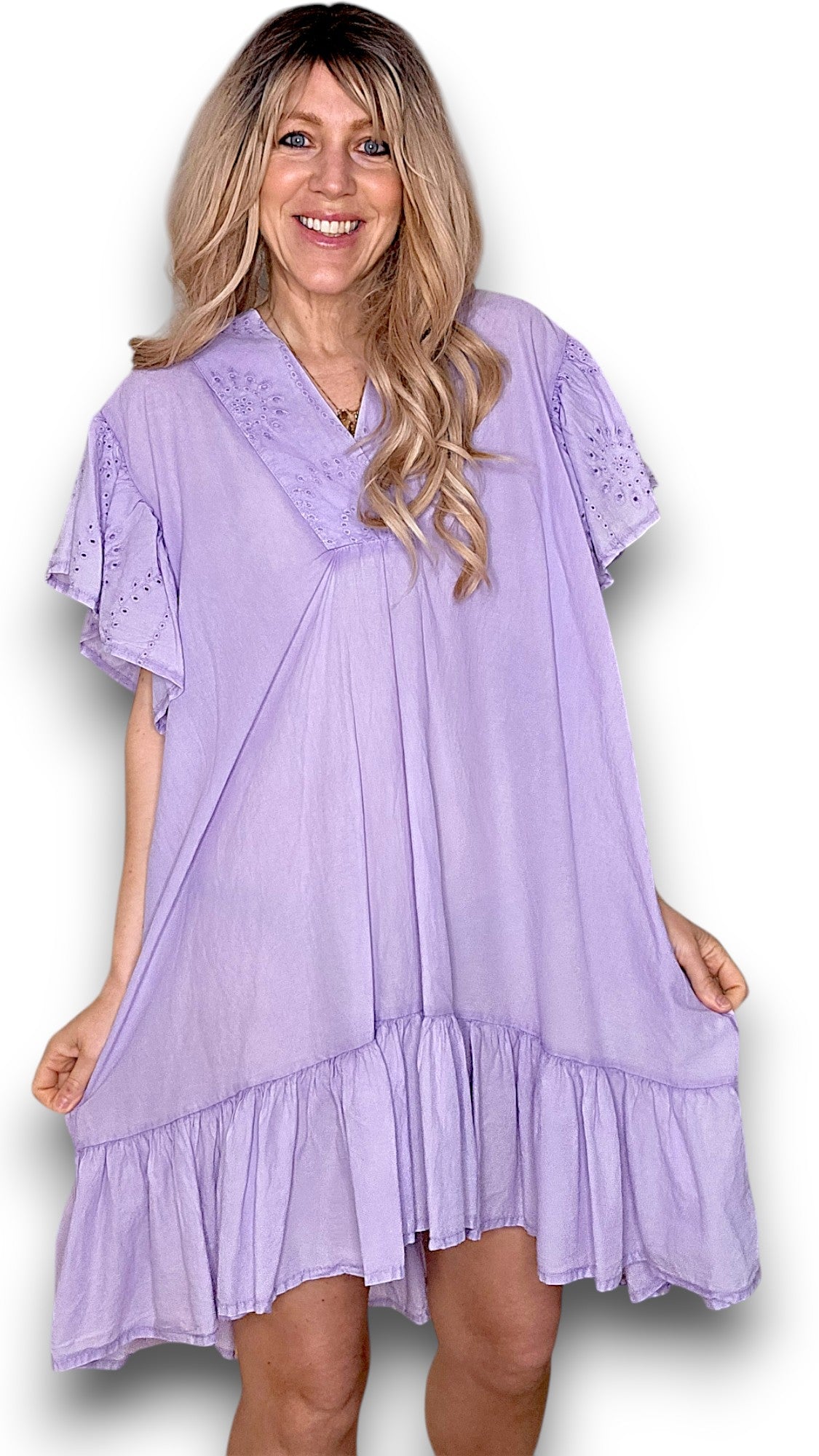 Lavender Frill Dress
