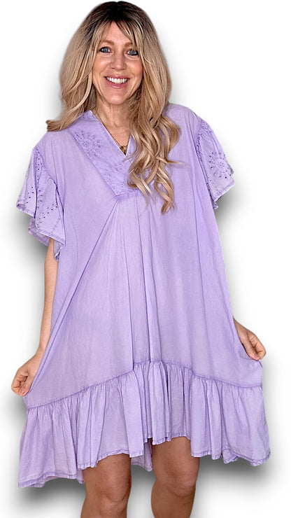 Lavender Frill Dress