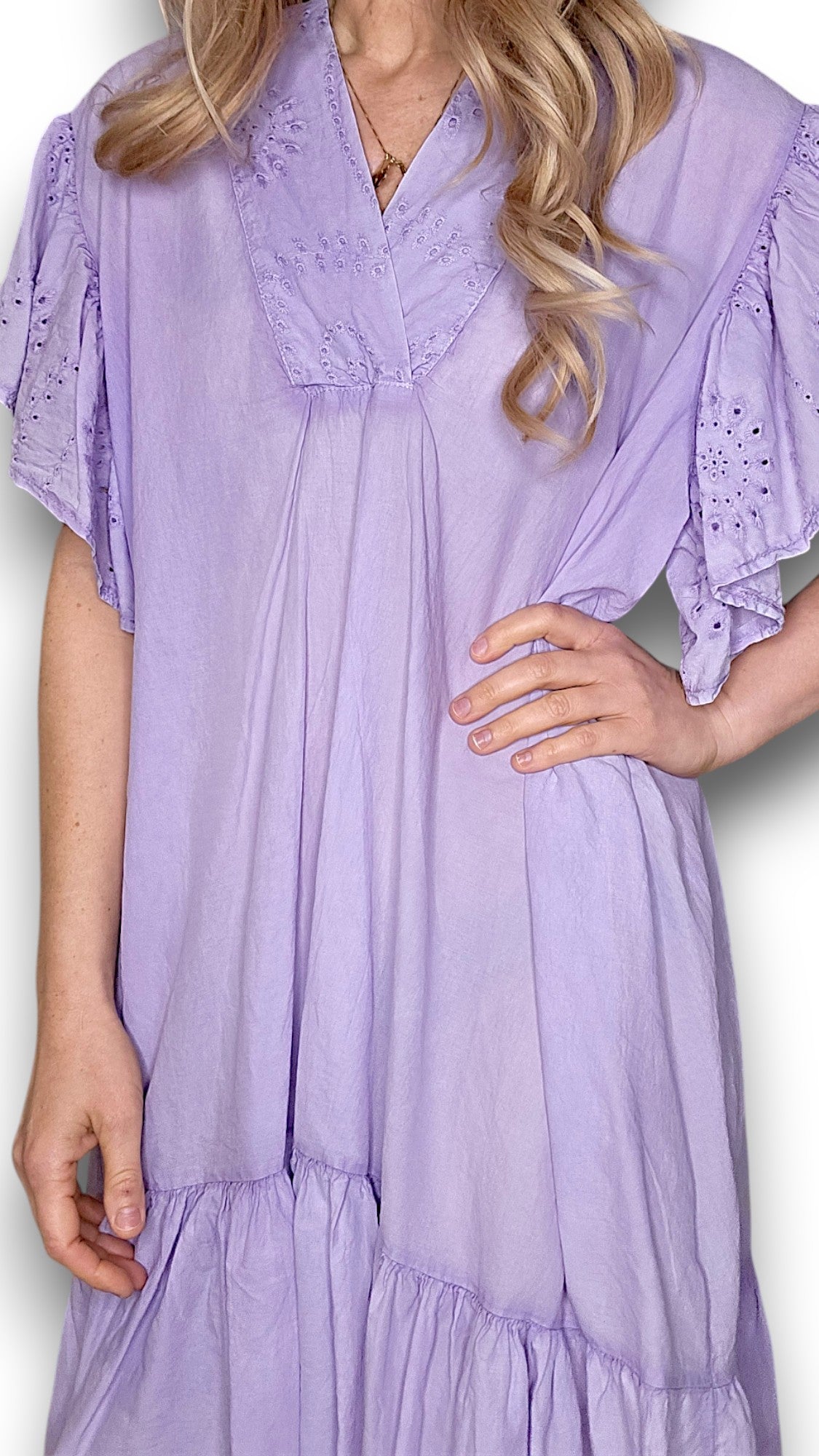 Lavender Frill Dress