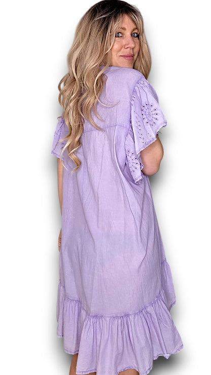 Lavender Frill Dress