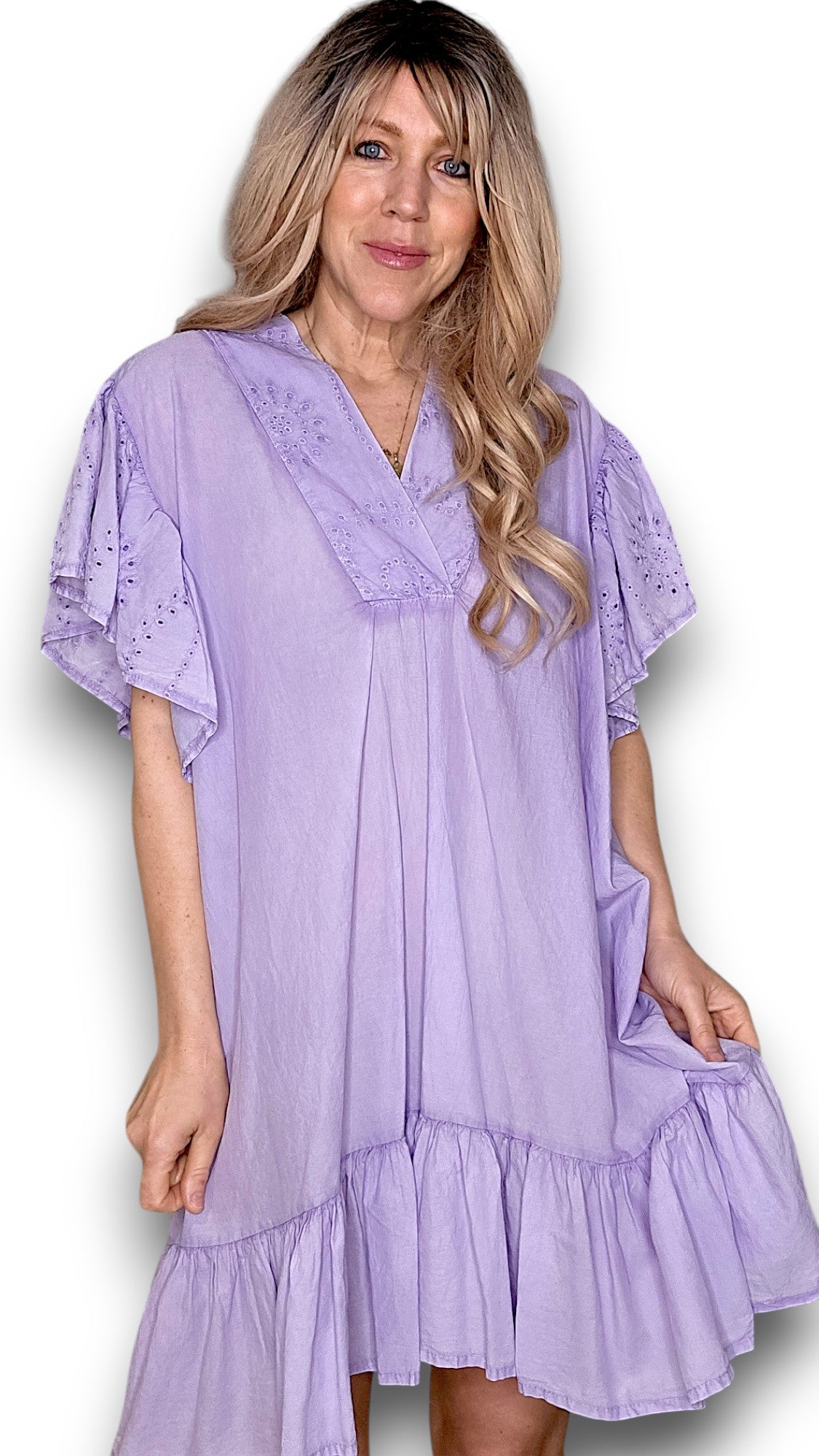Lavender Frill Dress