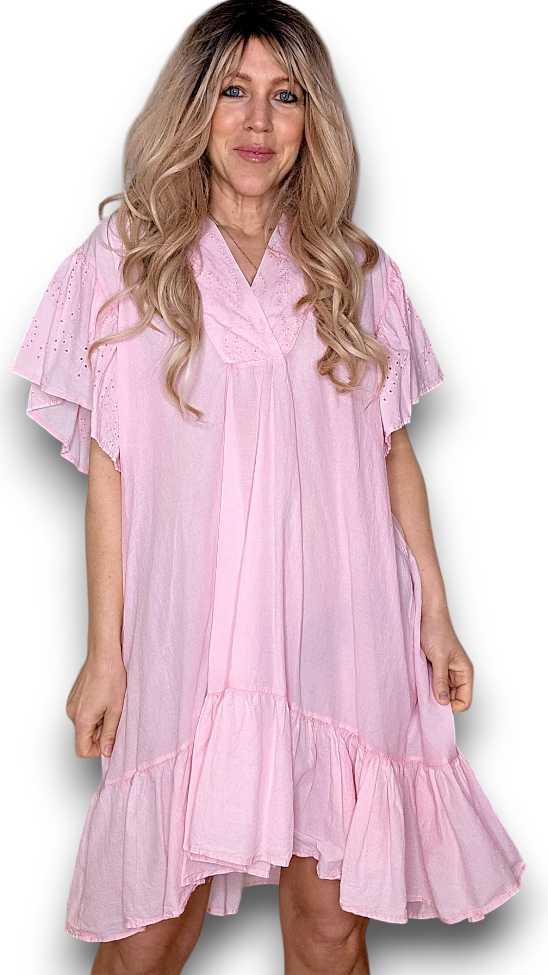 Bubblegum Pink Frill Dress