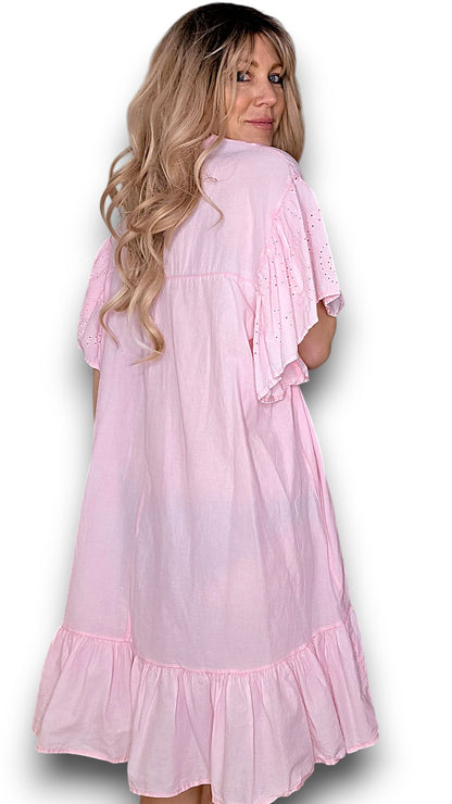 Bubblegum Pink Frill Dress