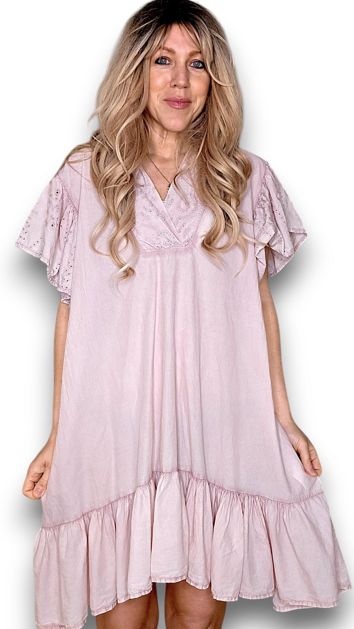 Baby Pink Pink Frill Dress