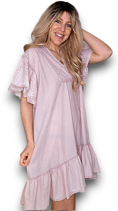 Baby Pink Pink Frill Dress