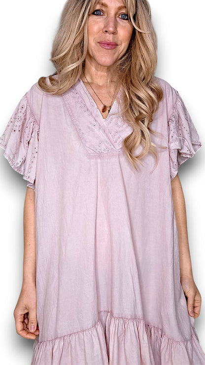 Baby Pink Pink Frill Dress