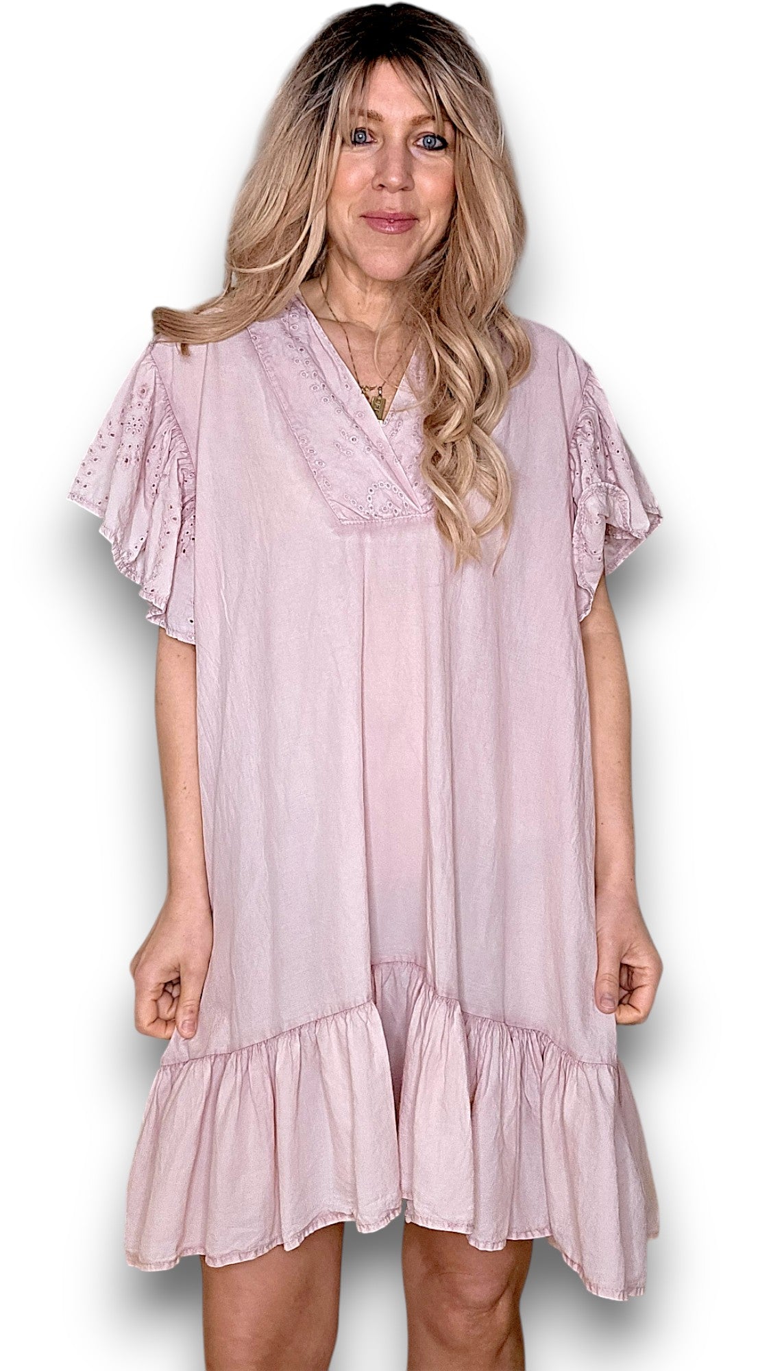 Baby Pink Pink Frill Dress