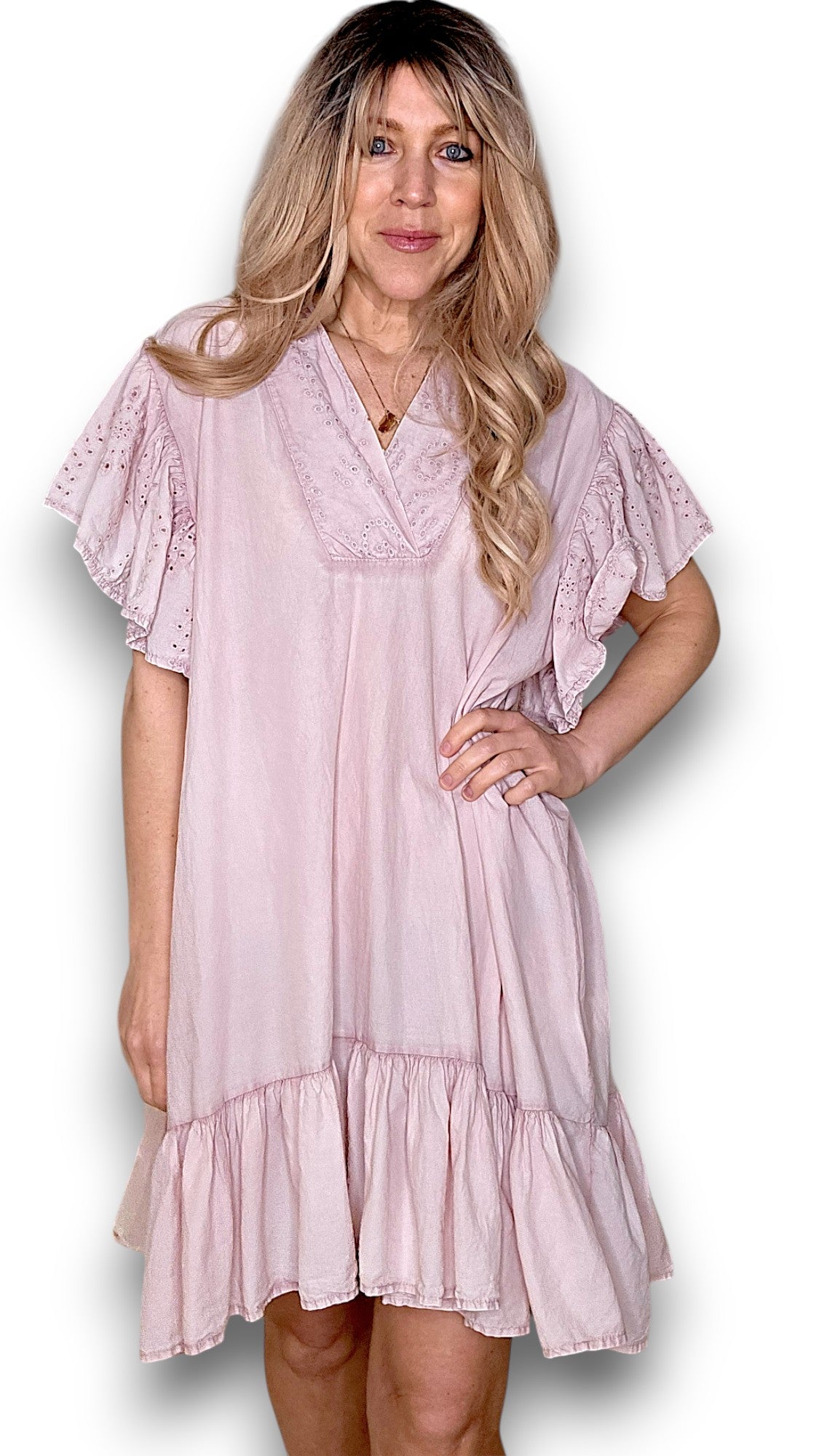 Baby Pink Pink Frill Dress