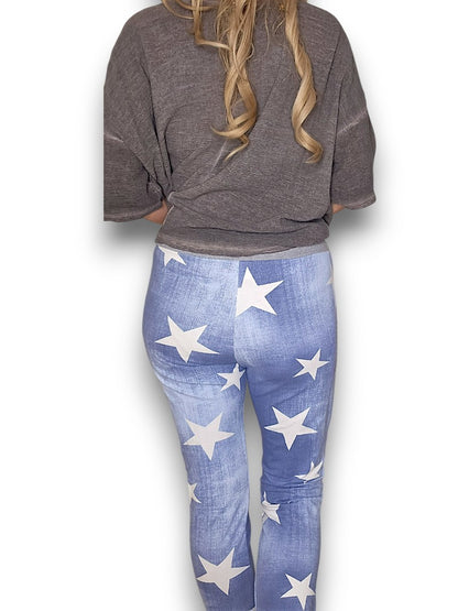 Light Denim Star Jogger