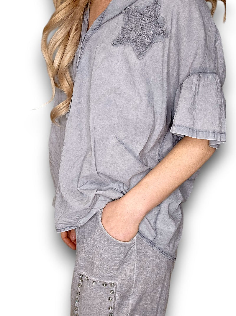 Grey Star Shirt