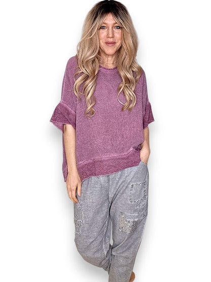 Berry Rodeo Fray Tee