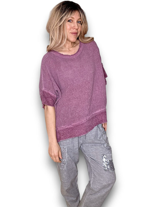 Berry Rodeo Fray Tee
