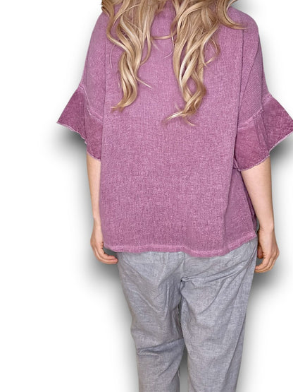 Berry Rodeo Fray Tee