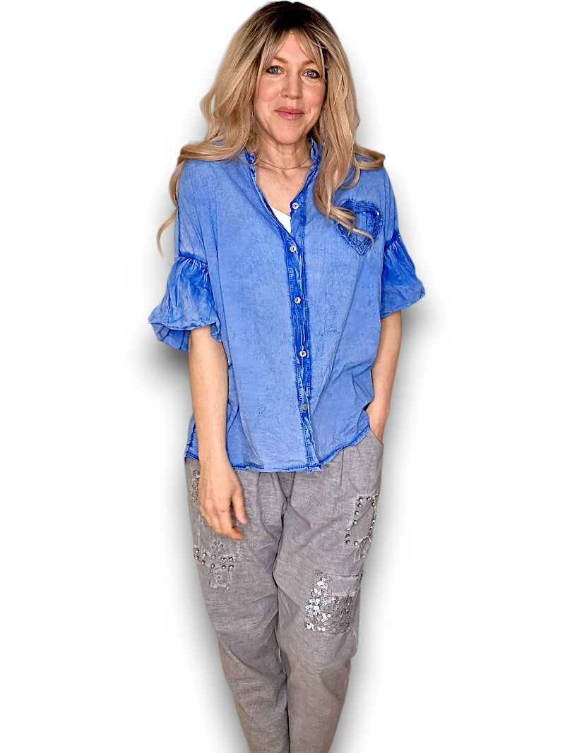 Light Cobalt Heart Shirt